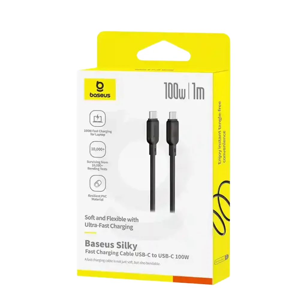 Baseus Silky Series Fast Charging Data Cable Type-C to Type-C 100W