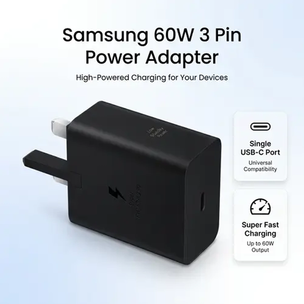 Samsung 60W Power Adapter 3-Pin