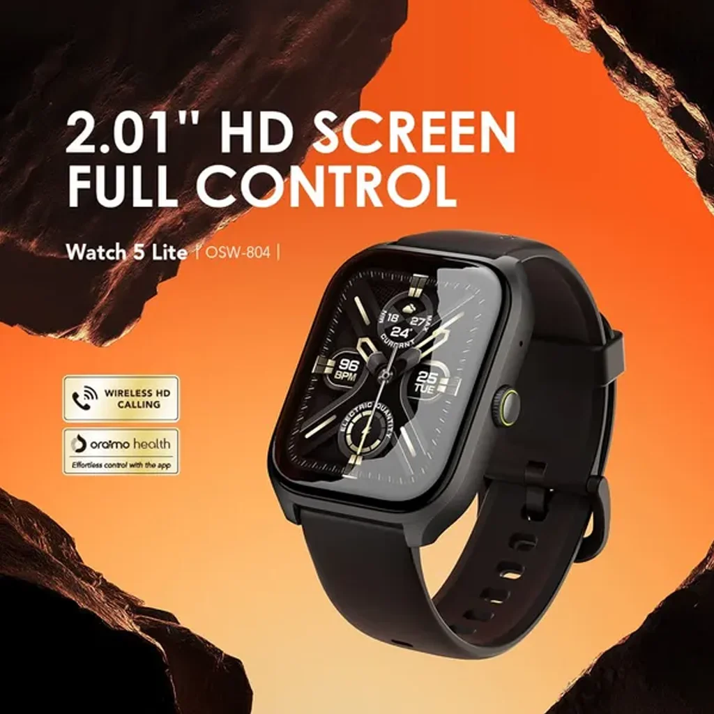 Oraimo Watch 5 Lite 2.01-inch HD IP68 Smart Watch