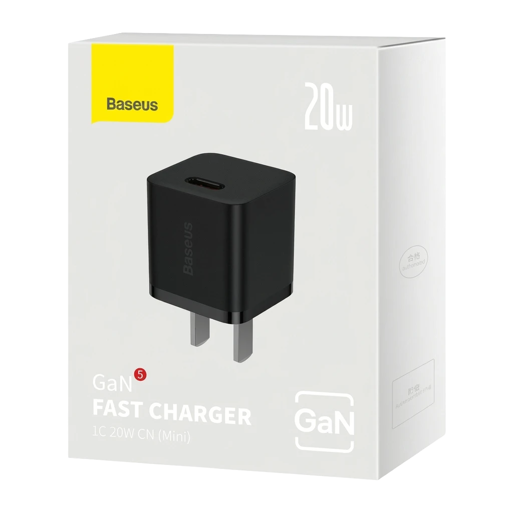 Baseus GaN5 20W Fast Charging Type-C Mini Adapter