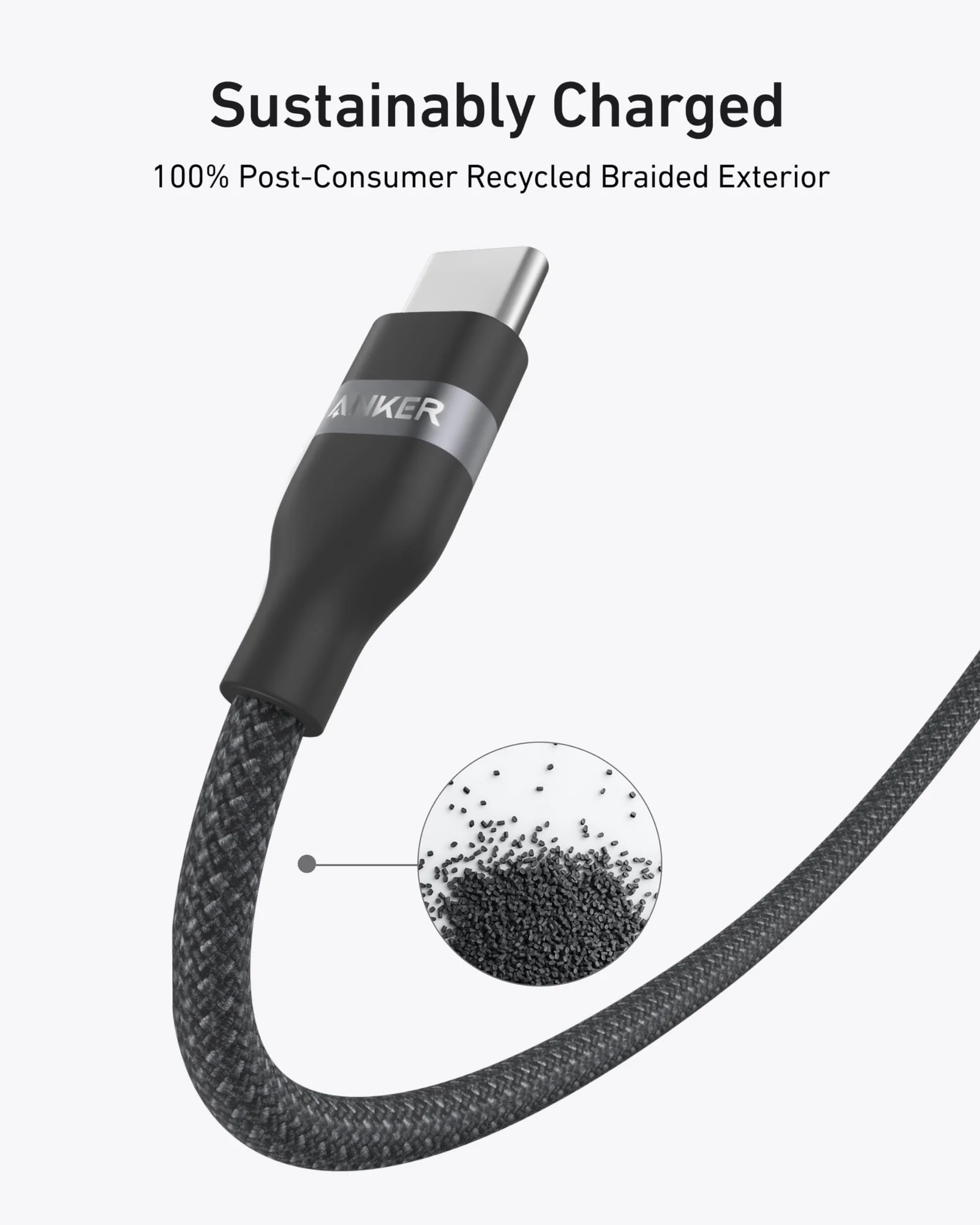 Anker 240W Upcycled Braided USB-C to USB-C Cable