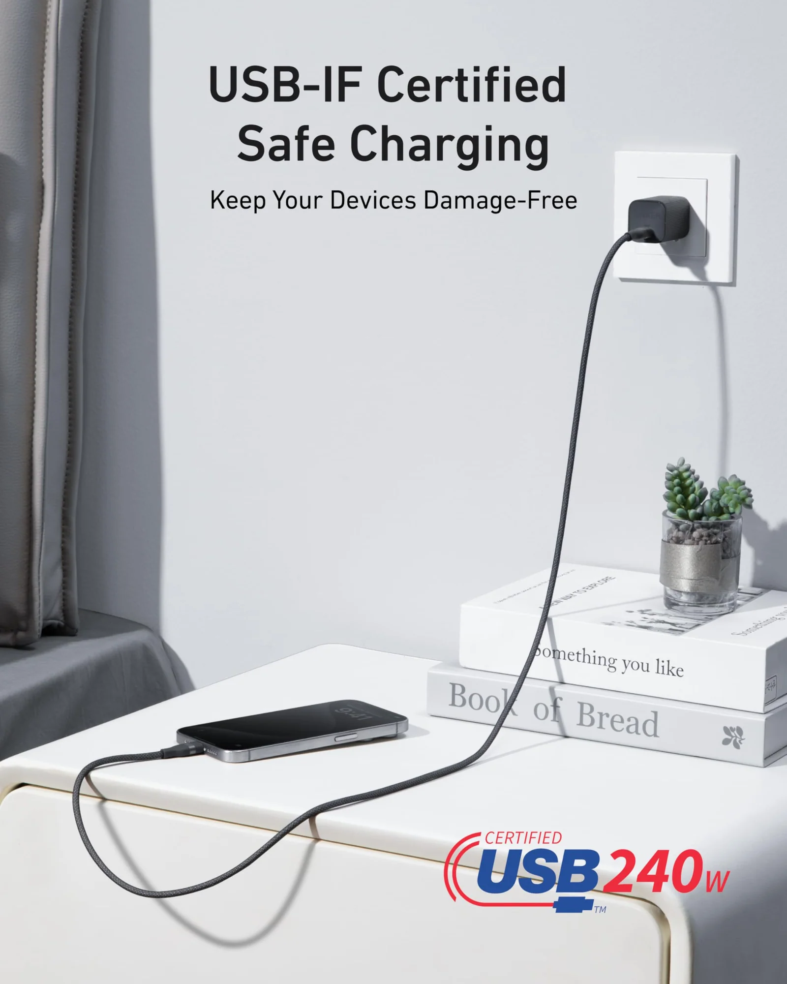 Anker 240W Upcycled Braided USB-C to USB-C Cable