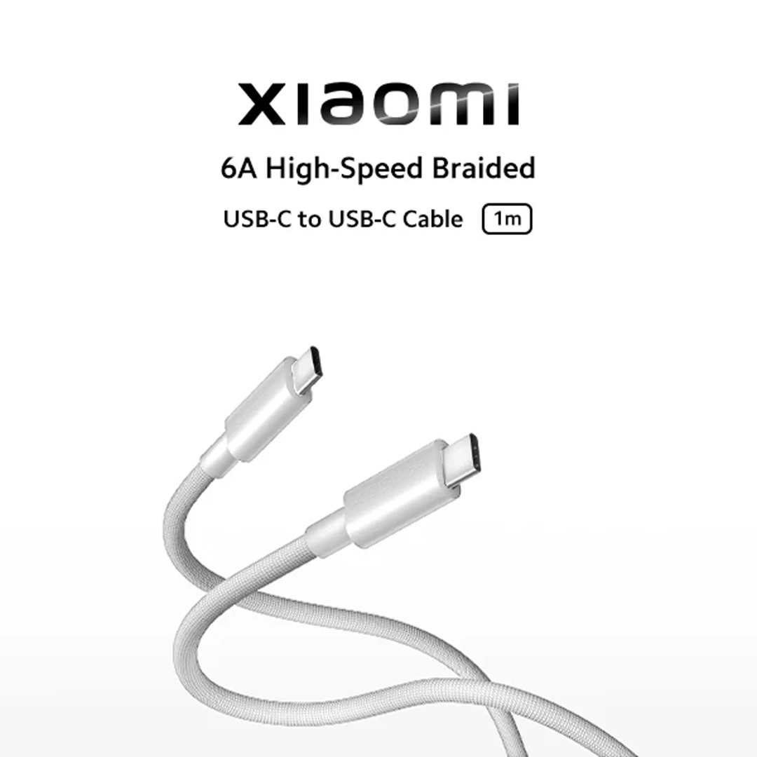 Xiaomi 6A Braided USB-C to USB-C Cable (1m)