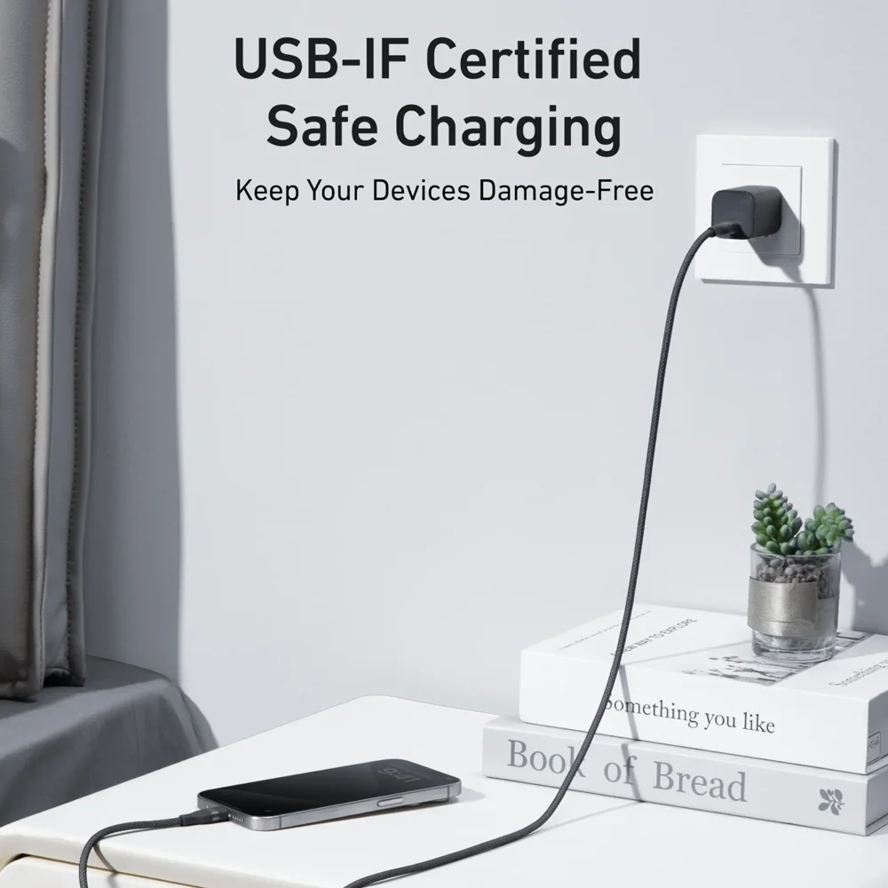 Anker USB-C to USB-C Cable (240W Upcycled-Braided) - 3ft