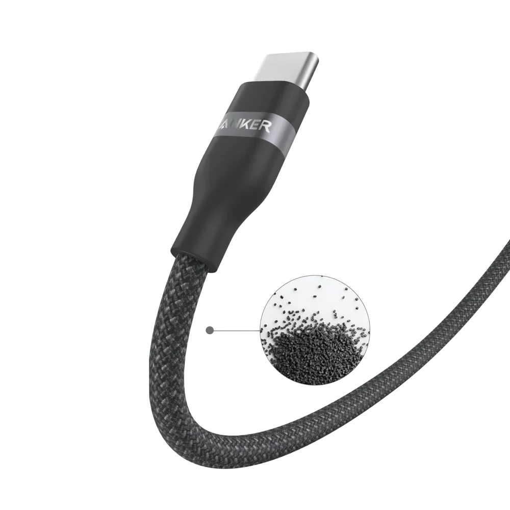 Anker USB-C to USB-C Cable (240W Upcycled-Braided) - 3ft