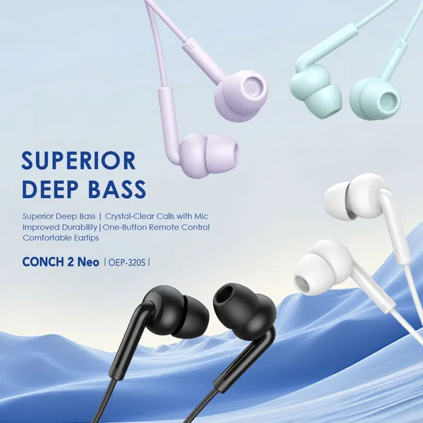 Oraimo CONCH 2 Neo 3.5MM In-Ear Wired Earphones