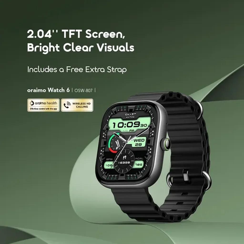 Oraimo Watch 6 2.04-inch TFT IP68 Smart Watch