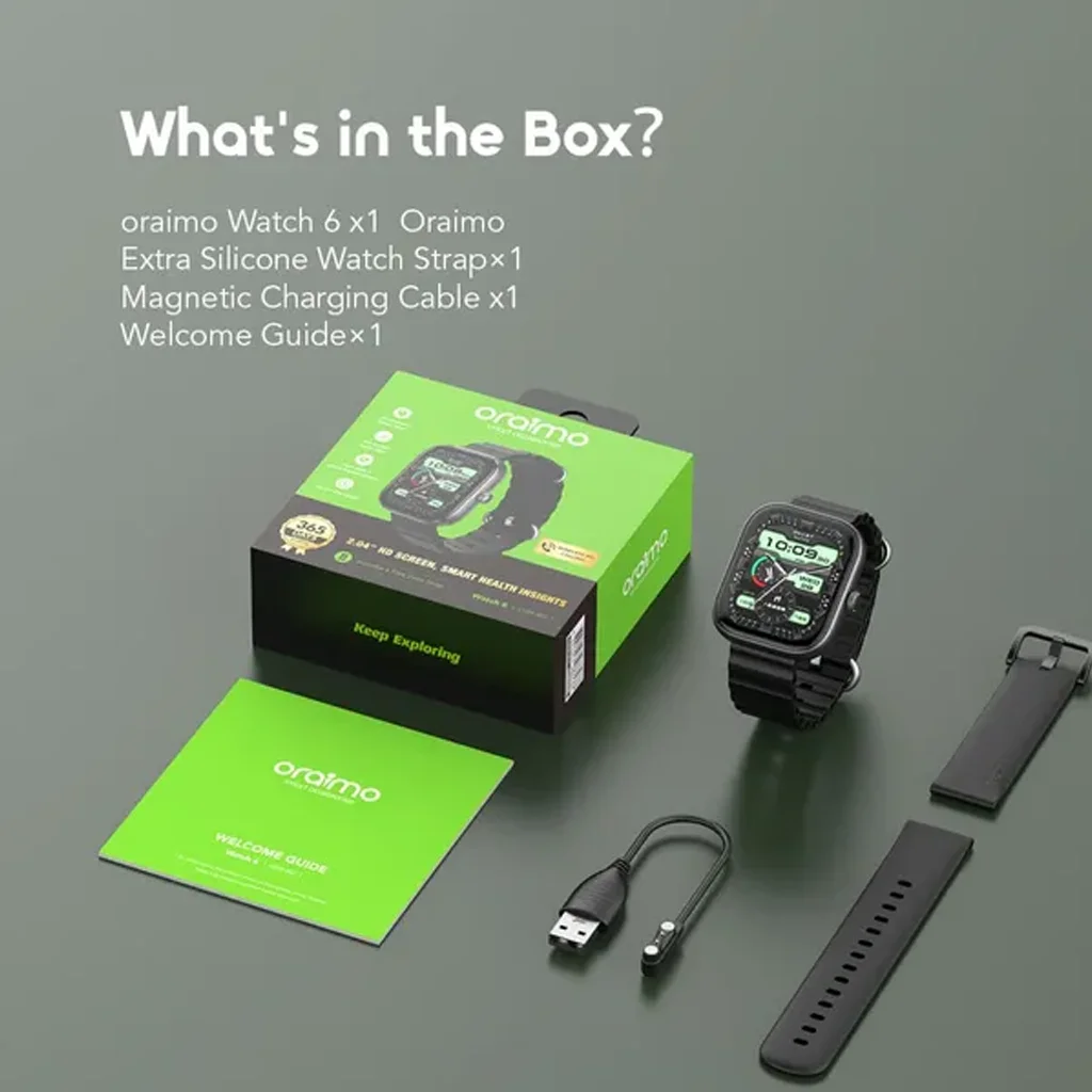 Oraimo Watch 6 2.04-inch TFT IP68 Smart Watch