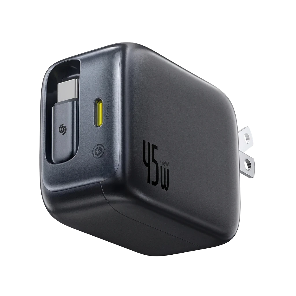 Baseus EnerCore CJ11 Fast Charger With Retractable Cable 2C 45W US JP
