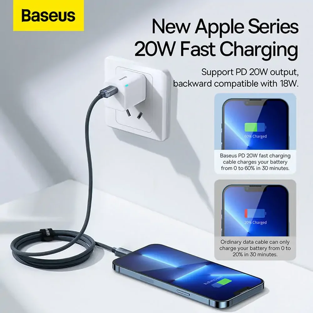 Baseus Crystal Shine Series Fast Charging Data Cable USB to iP 2.4A