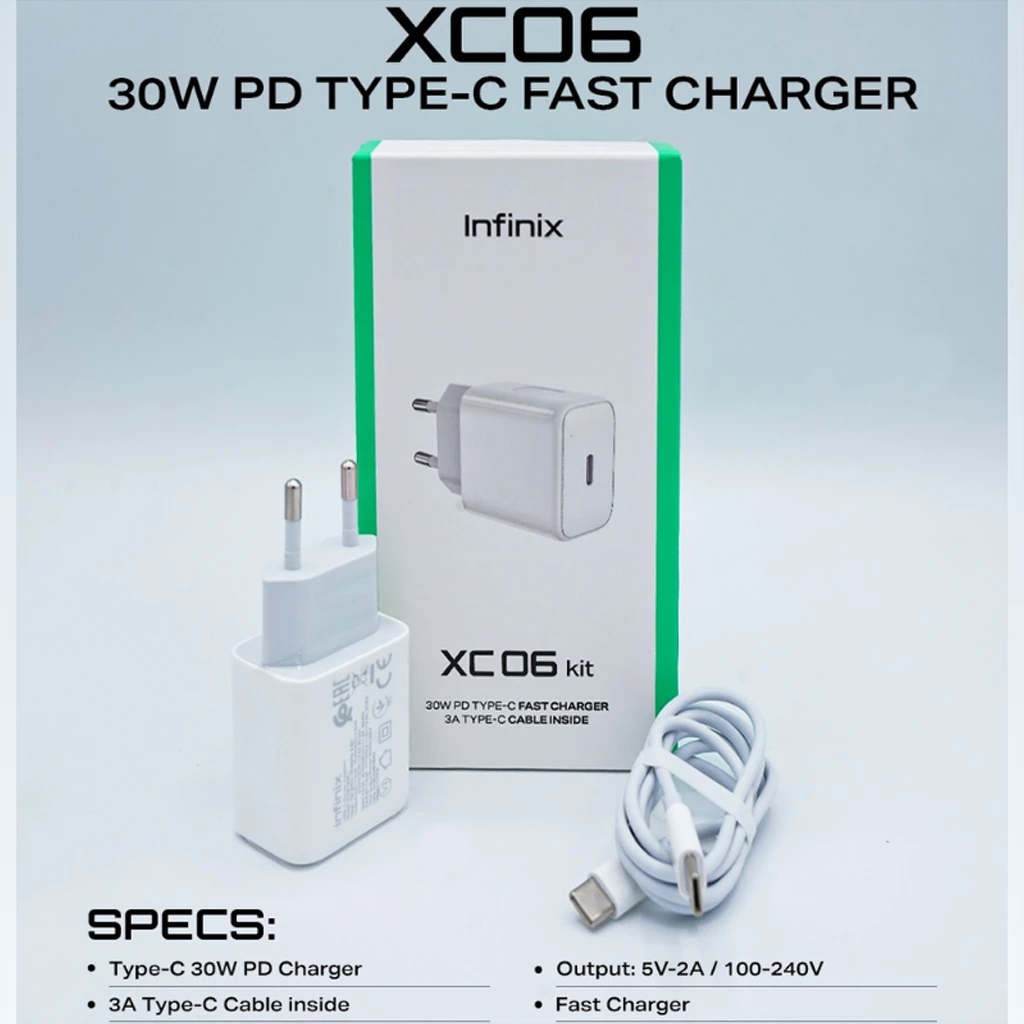 Infinix XC06 30W Wall Charger Kit