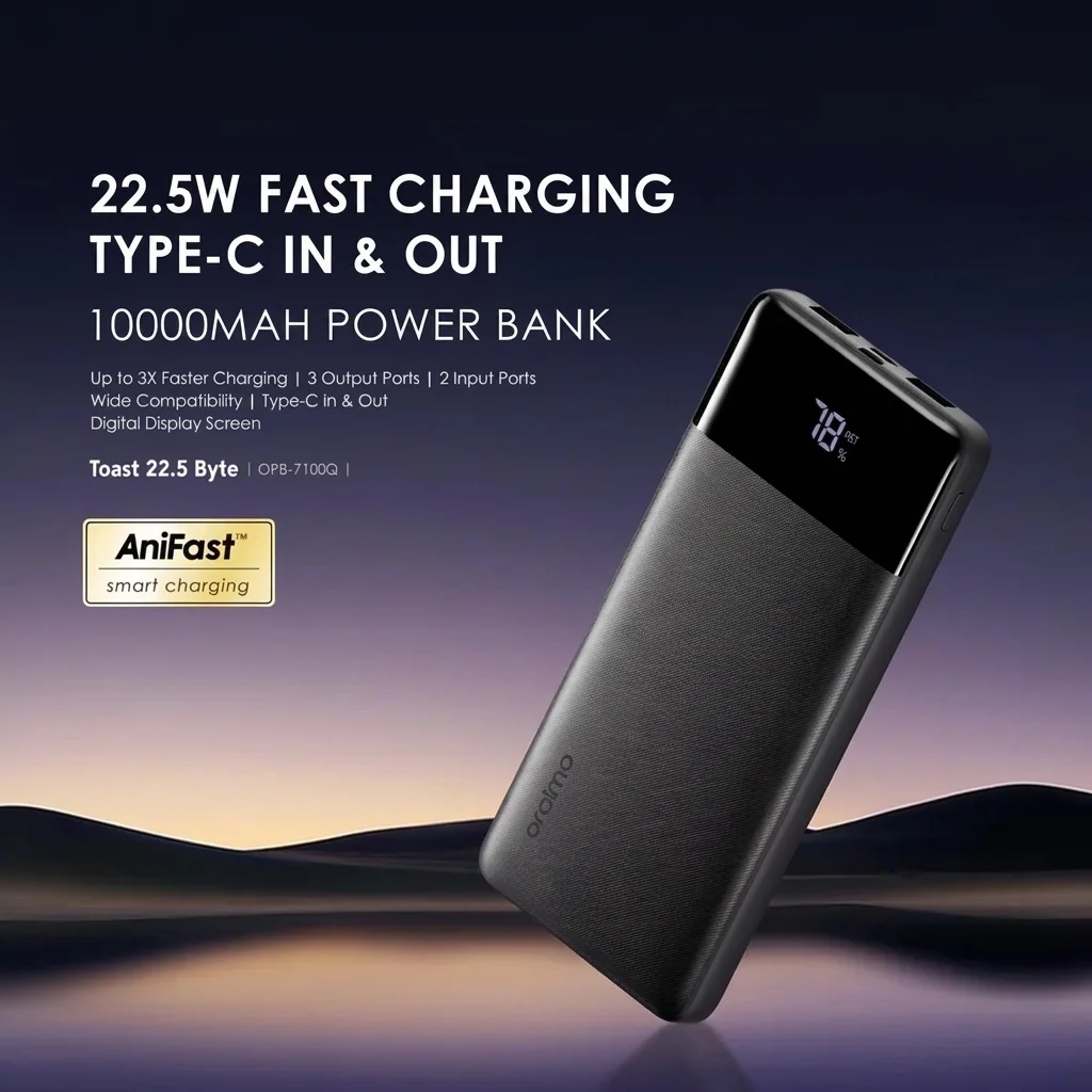 Oraimo Toast 22.5 Byte (10000mAh 22.5W)