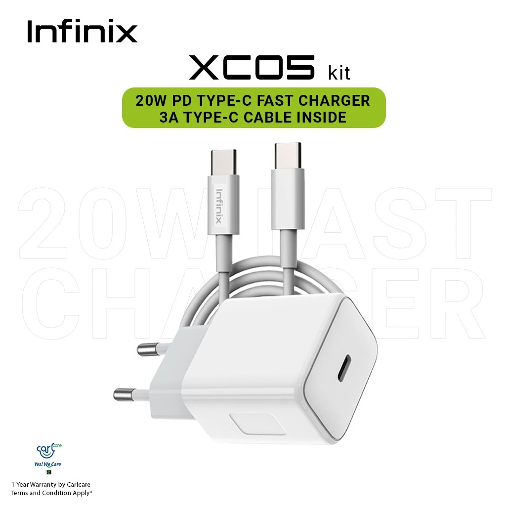 Infinix XC05 20W Wall Charger Kit