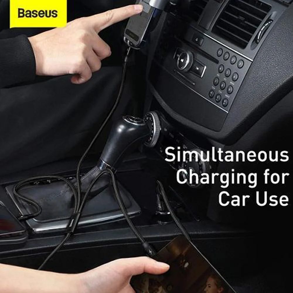 Baseus Rapid Series 3-in-1 Fast Charging Data Cable Type-C to C+L+C PD 20W 1.5m