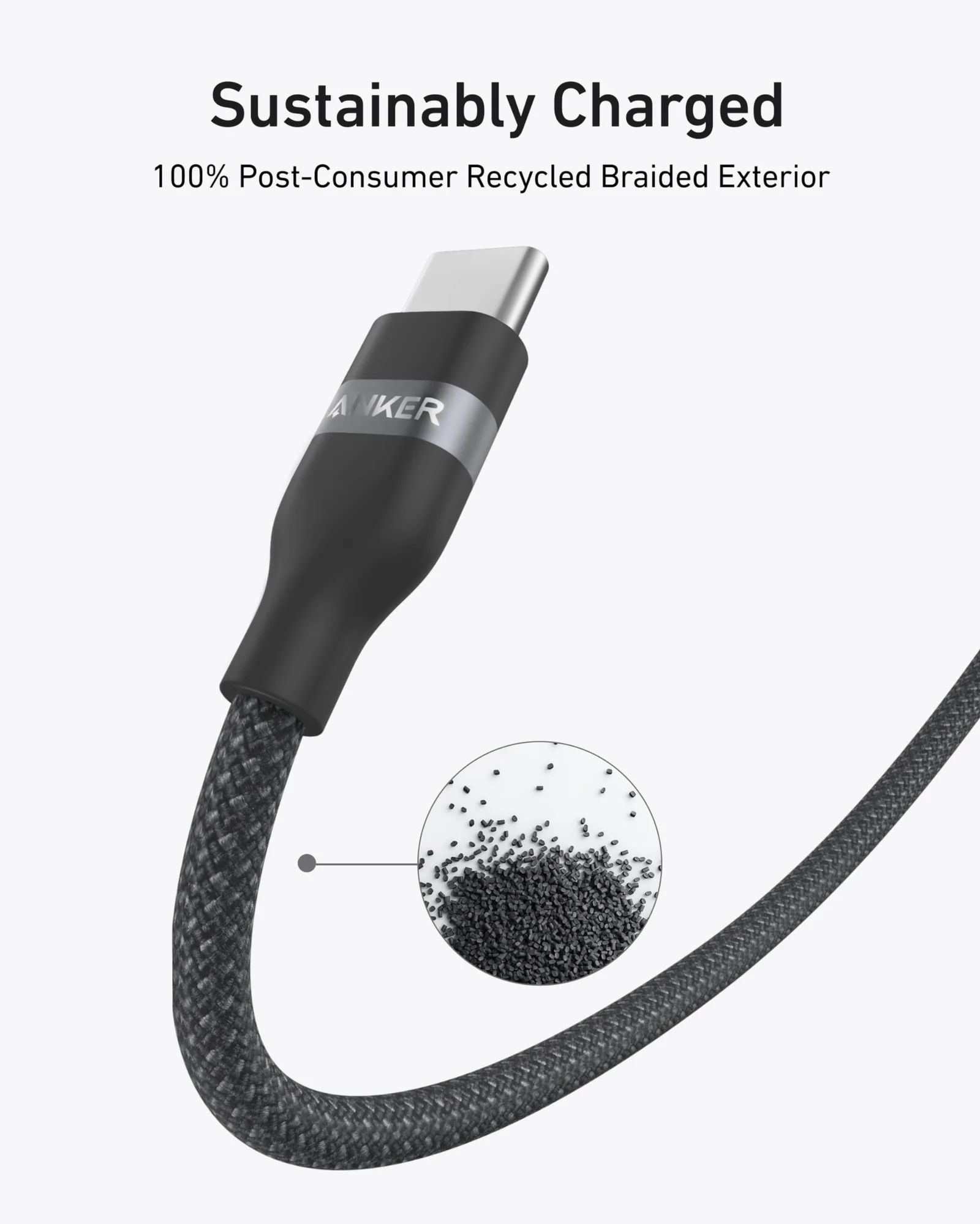 Anker 240W Upcycled Braided USB-C to USB-C Cable