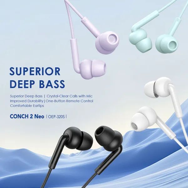 Oraimo CONCH 2 Neo 3.5MM In-Ear Wired Earphones