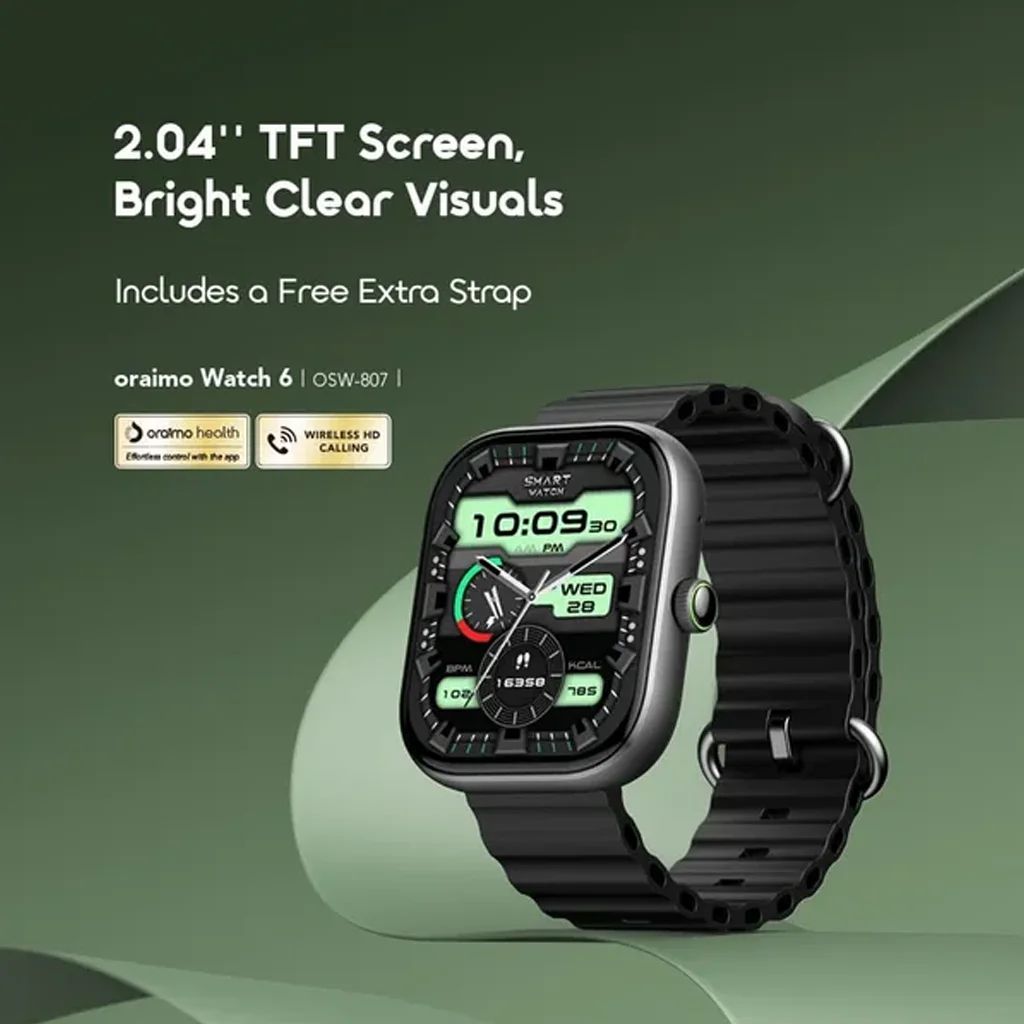 Oraimo Watch 6 2.04-inch TFT IP68 Smart Watch