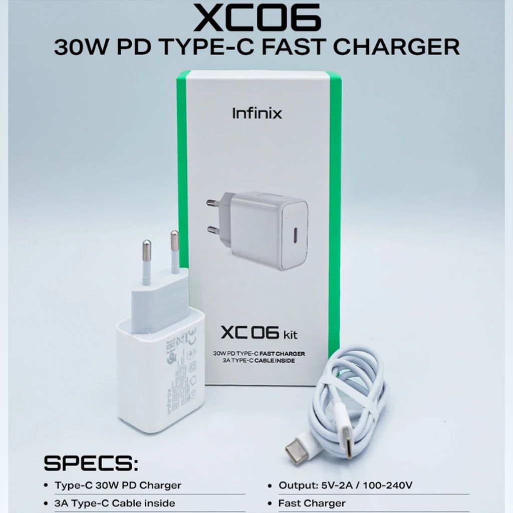 Infinix XC06 30W Wall Charger Kit