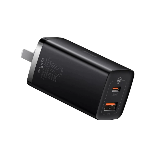 Baseus GaN3 Lite Fast Charger 67W (Type-C + USB)