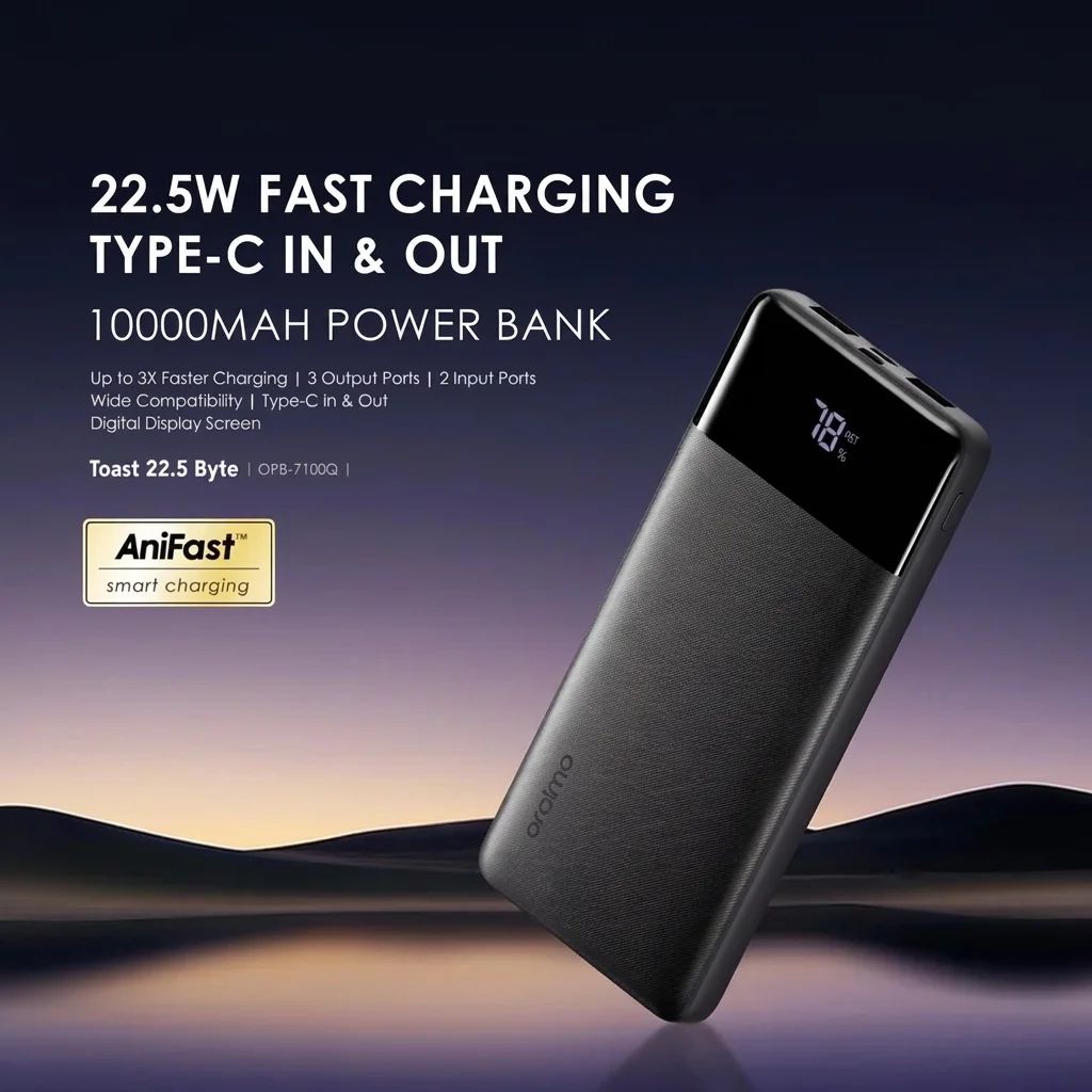 Oraimo Toast 22.5 Byte (10000mAh 22.5W)